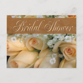 Peach Bouquet Bridal Dusche Einladung
