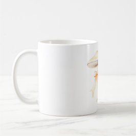 Peach Bow Cream Mushroom Kaffeetasse