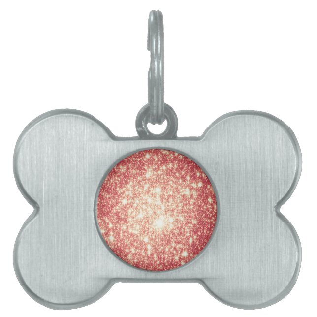 Peach Champagne Stars Tiermarke (Vorderseite)