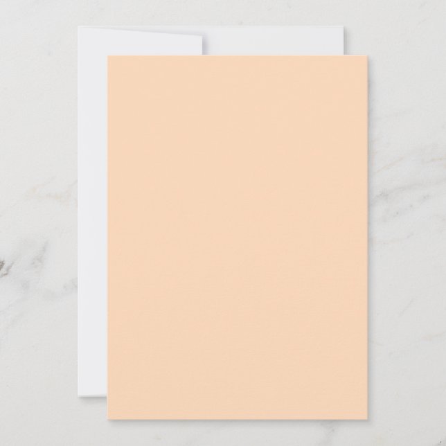 Peach Color Einladung (Vorderseite)