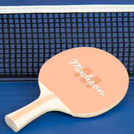 Peach color of 2024 with custom Monogram name Tischtennis Schläger