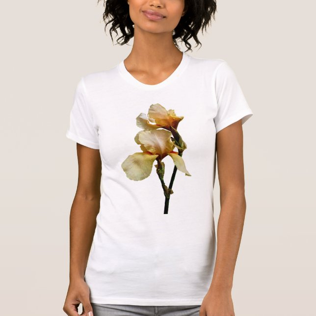 Peach Colored Irises T-Shirt (Vorderseite)