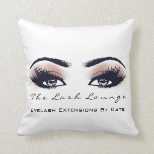 Peach Coral Glitzer Wellness-Center Makeup Lashes Kissen