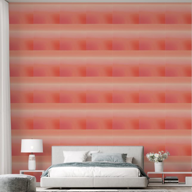 Peach & Coral Gradient Wallpaper AI art Tapete (Schlafzimmer)