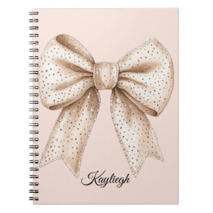 Peach Cream Bow Notizblock