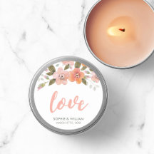 Peach Delicate Floral Wedding Liebe