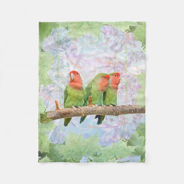 Peach Delight Fleece Blanket (Vorderseite)