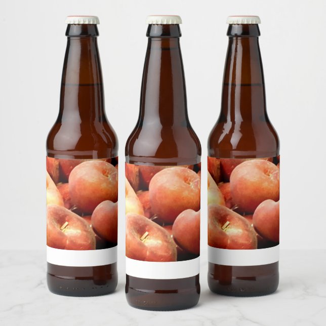 Peach Doughnut Bierflaschenetikett (Flaschen)