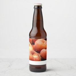 Peach Doughnut Bierflaschenetikett