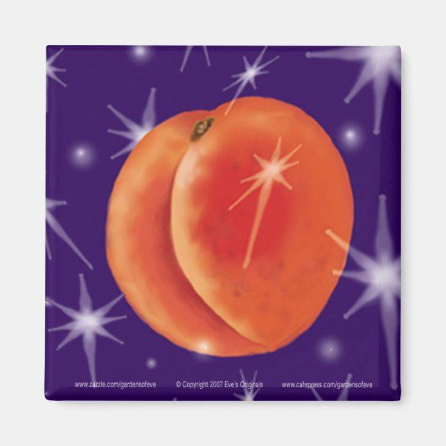 PEACH DREAMS Sq Magnet (Vorne)