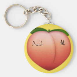 Peach emoji schlüsselanhänger