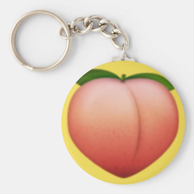 Peach emoji schlüsselanhänger (Vorne)