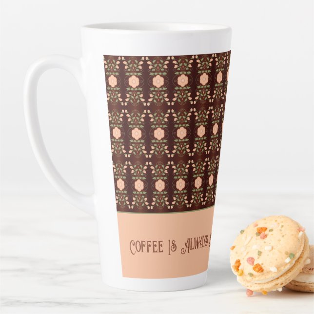 Peach floral Accented Milchtasse (Beispiel)