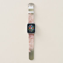 Peach Floral Bokeh Kleine Blume Apple Watch Band