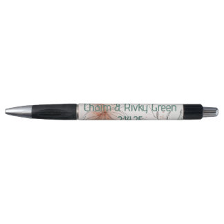 Peach floral Pen Kugelschreiber