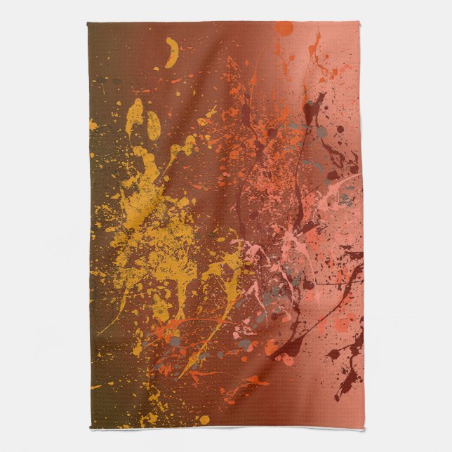 Peach Flurry Geschirrtuch (Vertikal)