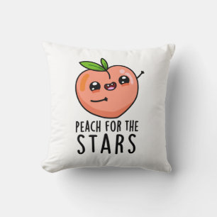 Peach for the Stars Funny Fruit Pub Kissen