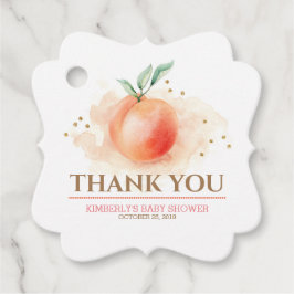 Peach Fruit Baby Dusche Geschenkanhänger