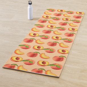 Peach Fruit Muster Yogamatte