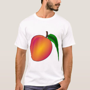 Peach Fruit Nectarine Pflanze Nature Healthy Sweet T-Shirt