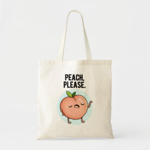Peach Funny Fruit Pub Tragetasche