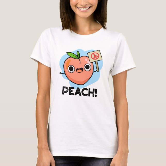 Peach Funny Peace Fruit Pub T-Shirt (Vorderseite)