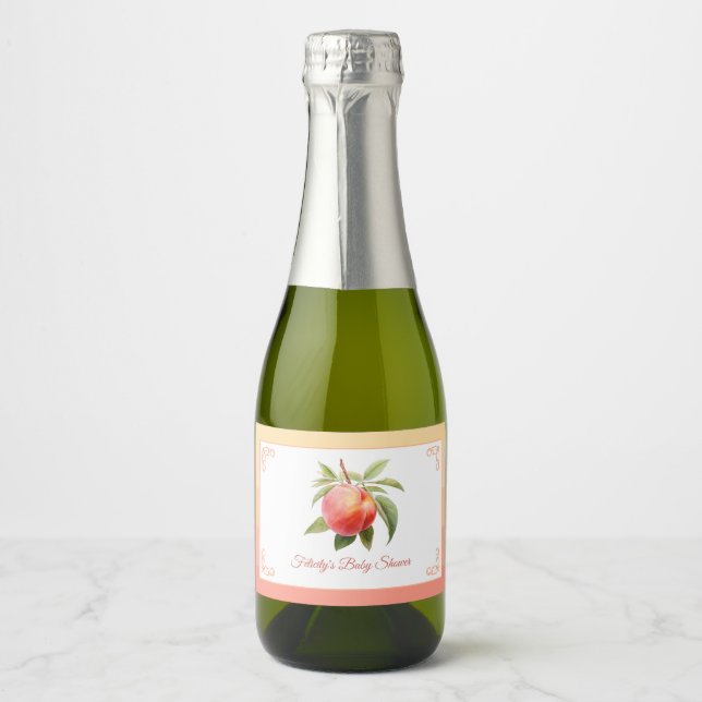 Peach Fuzz Baby Dusche (Vorderseite)