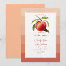 Peach Fuzz Baby Dusche