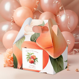 Peach Fuzz Baby Dusche Geschenkschachtel
