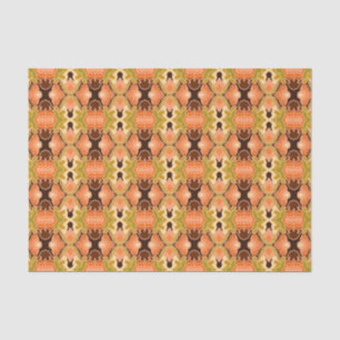 Peach Fuzz Boho Shabby Chic Geometrie Abstrakte Ku Seidenpapier