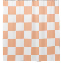 Peach Fuzz Checkered Gingham Pattern