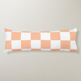 Peach Fuzz Checkered Gingham Pattern Seitenschläferkissen
