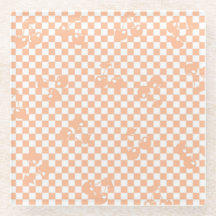 Peach Fuzz Cherry Gingham Pattern