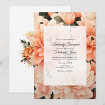 Peach Fuzz Floral Wedding
