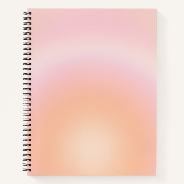 Peach Fuzz Gradient Notizbuch (Vorderseite)