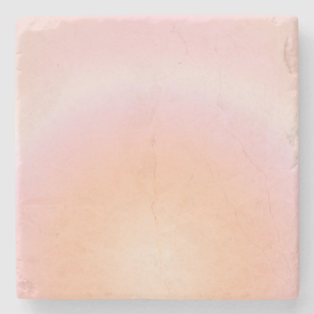 Peach Fuzz Gradient Steinuntersetzer (Vorderseite)