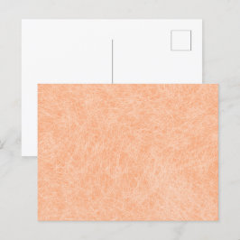 Peach Fuzz Imitats Leather Postkarte