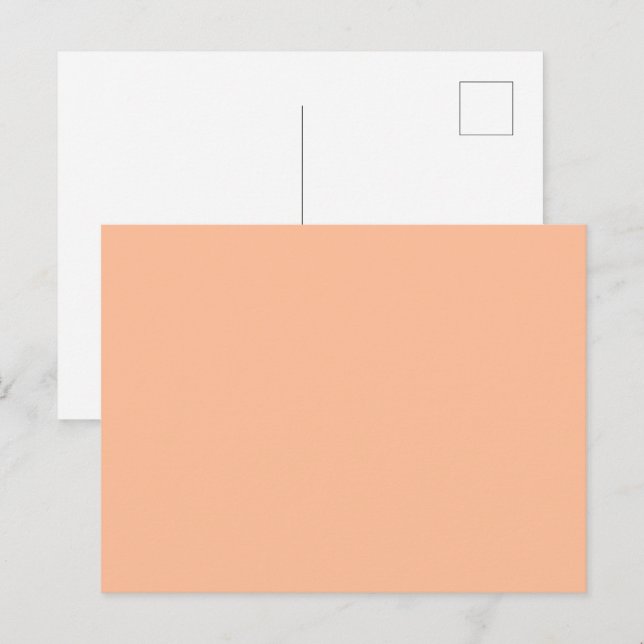 Peach Fuzz ist schön und wünschenswert Postkarte (Vorne/Hinten)