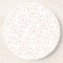 Peach Fuzz Minimalistisch Trendy Color Blume Muste