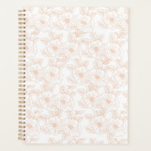 Peach Fuzz Minimalistisch Trendy Color Blume Muste