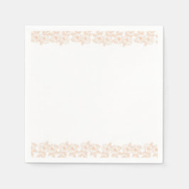 Peach Fuzz minimalistisches trendy Blume Muster Serviette