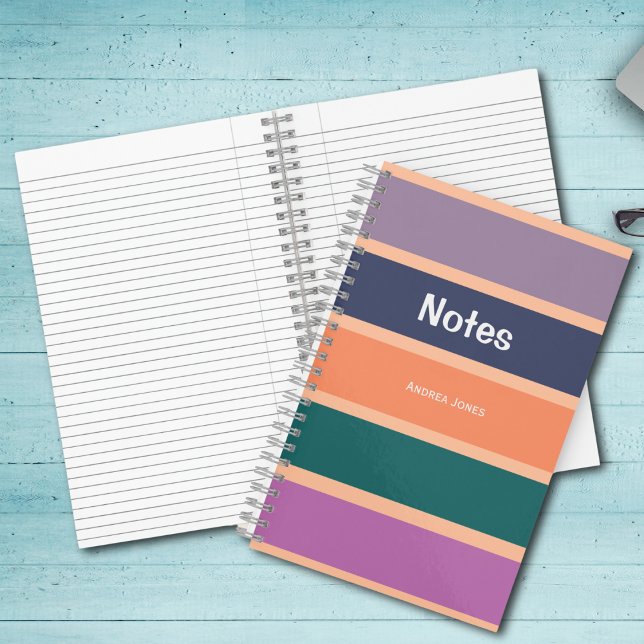 Peach Fuzz Mit Monogramm Namensnotizen Notizbuch (Von Creator hochgeladen)