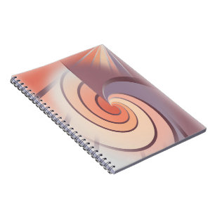 Peach fuzz seashell notizblock