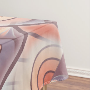Peach fuzz seashell tischdecke