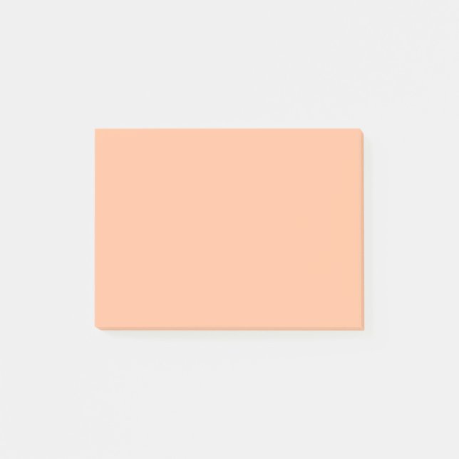 Peach Fuzz Solid Color Post-it Klebezettel (Vorderseite)