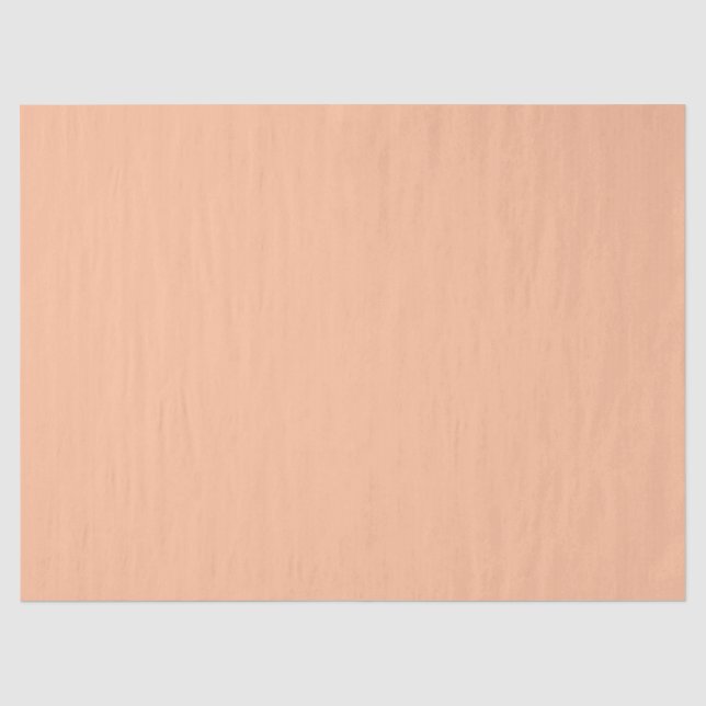 Peach Fuzz Solid Color Seidenpapier (Vorderseite)