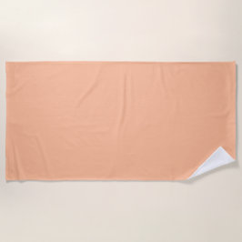 Peach Fuzz Solid Color Strandtuch
