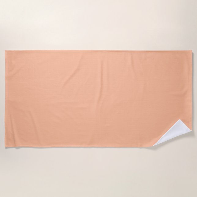 Peach Fuzz Solid Color Strandtuch (Vorderseite)