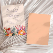 Peach Fuzz Tropical Blume Brautparty