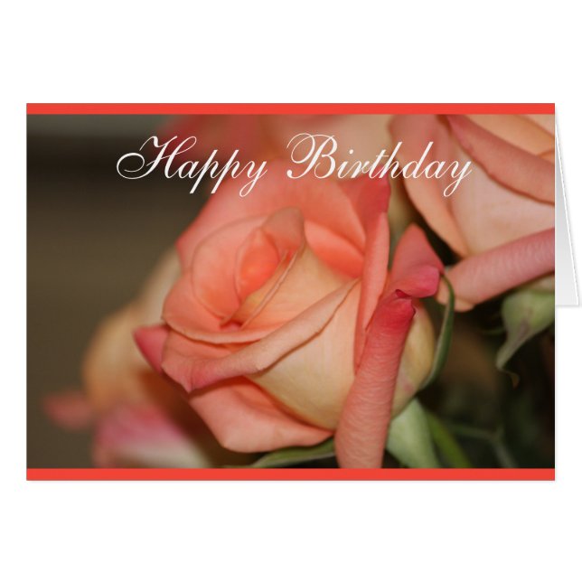 Peach Garden Rose (Vorderseite (Horizontal))